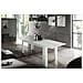 Tavolo Allungabile Natan, Consolle Allungabile Fino A 12 Posti, Consolle Estensibile 100% Made In Italy, Cm 160/210x90h75, Bianco Lucido Larice - Foto miniatura 1