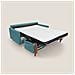 Edgar Divano letto matrimoniale in tessuto felis impermeabile T03 180 cm (mat. 140x197) azzurro - Foto miniatura 2