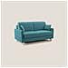 Edgar Divano letto matrimoniale in tessuto felis impermeabile T03 180 cm (mat. 140x197) azzurro - Foto miniatura 1