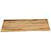 Piano Tavolo 110x80x2,5 Cm Bordi Vivi In Legno Massello Mango - Foto miniatura 3