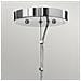 Lampadario Industrial Nordico Mondo Acciaio Cromo Lucido Vetro 3 Luci G9 3 Led - Foto miniatura 4