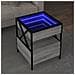 Tavolino Da Salotto Con Led Infinity Grigio Sonoma 40x40x51 Cm - Foto miniatura 1
