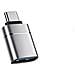 Adattatore Da Usb 3.0 A Tipo-c A 2 Pezzi Con Elegante Finitura Argento - Foto miniatura 3