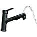 Rubinetto Da Bagno Doccetta Miscelatore Estraibile Lavello Nero Fontanella 1803 - Foto miniatura 1