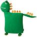 Set Di 2 Cuscini Dinos Cotone 45 X 45 Cm Verde Dinosauro - Foto miniatura 2