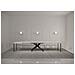 Tavolo allungabile 90x140/400 cm Karida bianco frassino gambe antracite - Foto miniatura 4