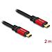 Cavo USB 2.0 USB Type-C maschio per maschio PD 3.1 240 W E-Marker 2 m metallo rosso - Foto miniatura 2