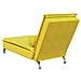 Chaise Longue Massaggi con Cuscino a Rullo Giallo in Velluto - Foto miniatura 6