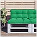 Cuscino Per Pallet Verde 80x40x12 Cm In Tessuto - Foto miniatura 1