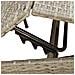 Lettini Prendisole 2 pz con Tavolino Grigio in Polyrattan - Foto miniatura 8