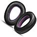 Cuscinetti Auricolari Di Ricambio In Pelle Di Agnello Viola E Nero Per Cuffie Sennheiser Pxc550, Pxc480, Mb660 Uc Ms, Pxc550 Ii (2 Pezzi) - Foto miniatura 3