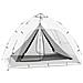 Tenda interna Nero 240 x 160 x 133 cm Rete - Foto miniatura 3