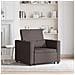 Divano Letto Singolo Marrone scuro 90 x 165 x 87 cm Tessuto - Foto miniatura 2
