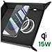 Vassoio A Marsupio Con Stazione Di Ricarica Wireless Qi 15w A Carica Rapida, Nero - Foto miniatura 4