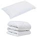 Set Coperta Invernale 2 pcs Bianco 155 x 220 cm Microfibra - Foto miniatura 1