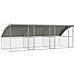 Cuccia per cani 3 pcs Argento 6 x 2 x 2 m Acciaio zincato - Foto miniatura 1
