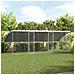 Cuccia per cani 3 pcs Argento 6 x 2 x 2 m Acciaio zincato - Foto miniatura 2