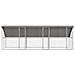 Cuccia per cani 3 pcs Argento 6 x 2 x 2 m Acciaio zincato - Foto miniatura 4