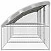 Cuccia per cani 3 pcs Argento 6 x 2 x 2 m Acciaio zincato - Foto miniatura 5