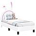 Struttura letto per bambini con testata Bianco 70 x 140 cm PU - Foto miniatura 1
