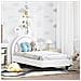 Struttura letto per bambini con testata Bianco 70 x 140 cm PU - Foto miniatura 2