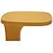 Tavolino Vkh1092-giallo-plastica-42x42x52 Cm - Foto miniatura 4