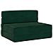 Divano Letto Pieghevole Verde Scuro 70 x 72 x 60 cm Tessuto - Foto miniatura 1
