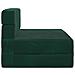 Divano Letto Pieghevole Verde Scuro 70 x 72 x 60 cm Tessuto - Foto miniatura 4