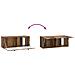 Mobile Porta TV da Muro 78,5 x 31 x 30 cm Legno antico - Foto miniatura 8