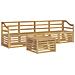 Set di divani da esterno 5 pcs Bianco Legno di Acacia Massello - Foto miniatura 1
