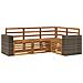 Set divani 4 pcs Legno di Acacia Massello - Foto miniatura 1