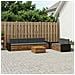 Set di divani da esterno 7 pcs Naturale e Antracite Poliestere - Foto miniatura 2