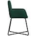 Sedie da pranzo 6 pcs Velluto (V) Verde Scuro 55 x 50 x 84 cm - Foto miniatura 4