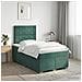 Letto box spring con materasso Verde Scuro 120 x 190 cm Velluto - Foto miniatura 2