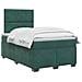 Letto box spring con materasso Verde Scuro 120 x 190 cm Velluto - Foto miniatura 3