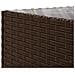 Set Divani da Giardino 11 pz con Cuscini Polyrattan Marrone - Foto miniatura 9