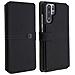 Custodia Huawei P30 Pro Portafoglio Similpelle Granulata Nero - Foto miniatura 1