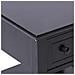 Tavolino Laterale Nero 40x40x40 Cm In Legno Di Paulownia - Foto miniatura 7