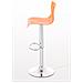 2 Sgabelli Alti Hoover in Polipropilene - Set 2 Sgabelli Bar Design Regolabile 59-80 cm I Sedie Sgabello Girevole 360°con Schienale I Sgabelli Ergonomici Arancione - Foto miniatura 2