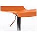 2 Sgabelli Alti Hoover in Polipropilene - Set 2 Sgabelli Bar Design Regolabile 59-80 cm I Sedie Sgabello Girevole 360°con Schienale I Sgabelli Ergonomici Arancione - Foto miniatura 3