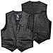 Gilet Pelle Chopper Custom Moto Vintage Interno Foderato Nero S - Foto miniatura 1