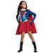 Travestimento Da Supergirl Lucido Per Bambina - Taglia: 5/6 Anni (116 Cm)  - Foto miniatura 1