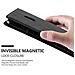Custodia Compatibile Con Nokia Lumia 1320 In Nero Di Notte - Coperchio Protettiva Con Chiusura Magnetica, Funzione Stand E Tasca Per Le Carte - Foto miniatura 9