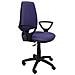 Modello 14 cp - sedia Da Ufficio Ergonomica Con Meccanismo Permanente E Regolabile In Altezza - sedile E Schienale Imbottiti In Tessuto Bali (braccioli Fissi Inclusi) 109x46x46 Cm Arancione - Foto miniatura 6