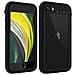 Cover Apple Iphone 7 / 8 / Se 2020 Waterproof 2m Con Vetrino Nero - Foto miniatura 1
