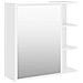 Armadietto a Specchio Bianco 62,5x20,5x64 cm Legno Multistrato - Foto miniatura 2