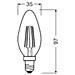 Led Star+ Glowcandela Dim 40w / 827 Fil Trasparente E14 - C - Foto miniatura 12