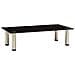 322761 TV Stand Black 60x35x17 cm Tempered Glass - Foto miniatura 1