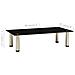 322761 TV Stand Black 60x35x17 cm Tempered Glass - Foto miniatura 3