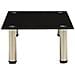 322761 TV Stand Black 60x35x17 cm Tempered Glass - Foto miniatura 5